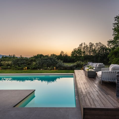 Admire the panoramas while lounging by the pool