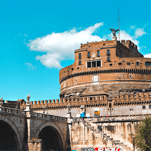 Visit the historic Castel Sant'Angelo – it's within walking distance