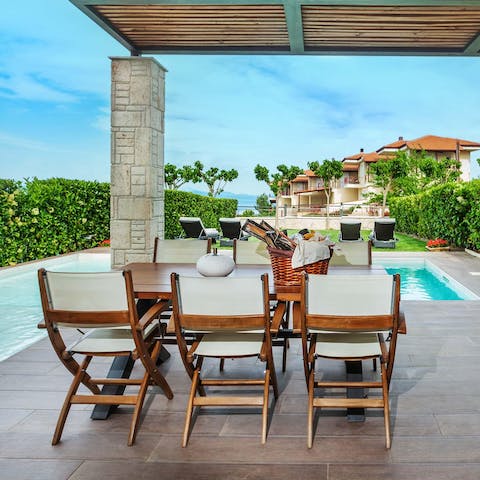 Fire up the barbecue and enjoy an alfresco dinner on the terrace