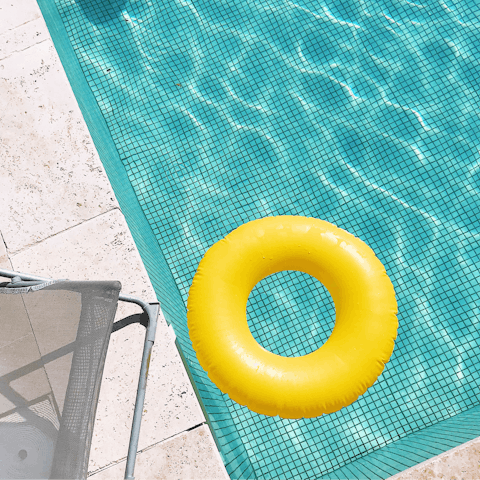 Cool off from the Arabian heat with a swim in the shared infinity pool