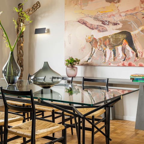 Enjoy some ossobuco at the dining table