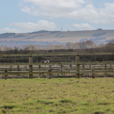 Enjoy far-reaching views from the garden