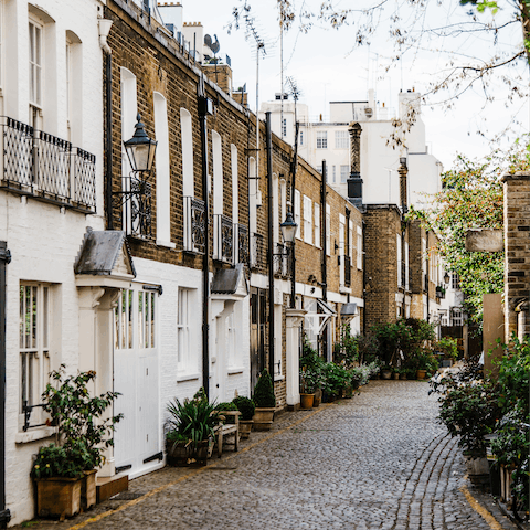 Head to your neighbouring borough of Chelsea to explore quaint cobbled lanes