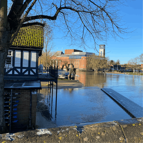 Visit historic Stratford-upon-Avon, a twenty-minute drive away