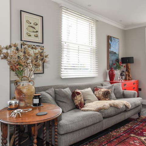 Chill out amid the comfortable interiors of the living area