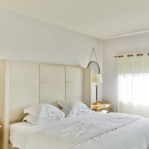 Look forward to dozing off in the comfy beds at the end of the day