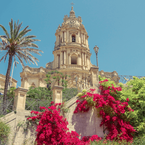 Admire Modica's Baroque buildings, a short drive away