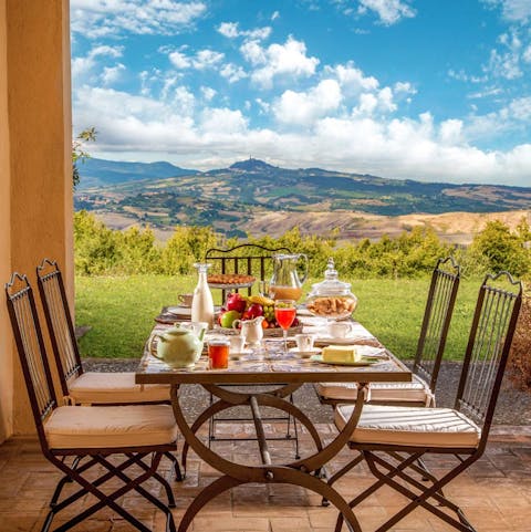 Share meals in front of postcard-perfect scenery