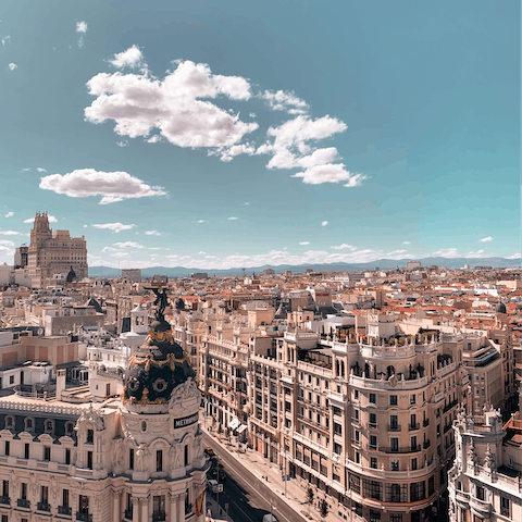 Stay in Madrid's residential district of Almagro, where fine restaurants await