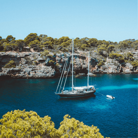 Stay in Lloseta, just a forty-five minute train journey from Palma