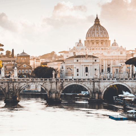 Explore the Eternal City, including the Spanish Steps, a short walk away