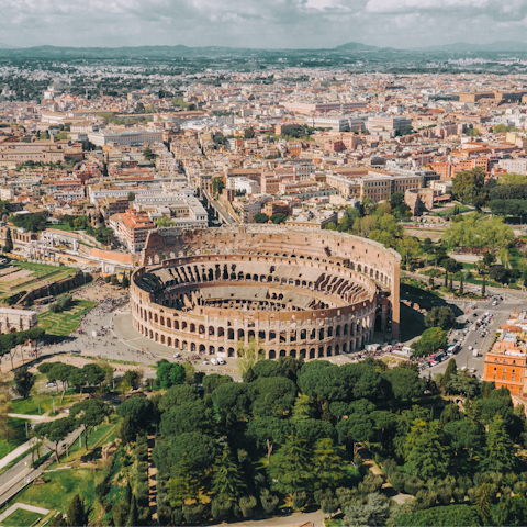Take a thirty minute car ride to the iconic Colosseum