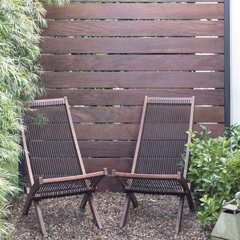 Enjoy a peaceful moment on your private patio