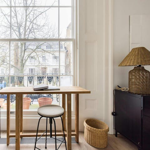 Relax, read or catch up on work from the comfort of home