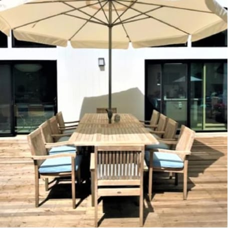 Savour lazy breakfasts together on the deck