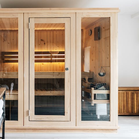Feel anew in the Finnish sauna
