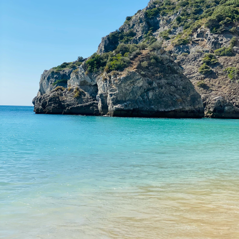 Stay a short drive from the beautiful Ribeira do Cavalo beach