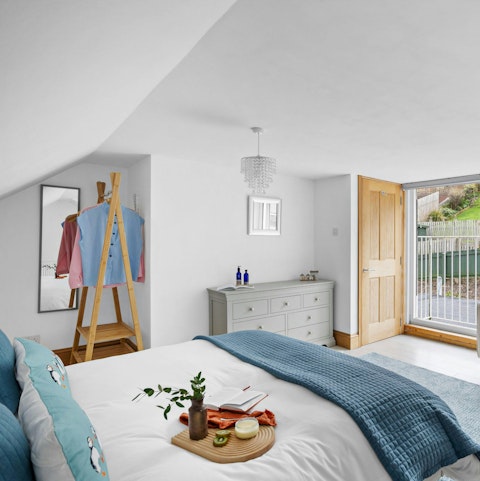 Retreat to the attic bedroom for some R&R