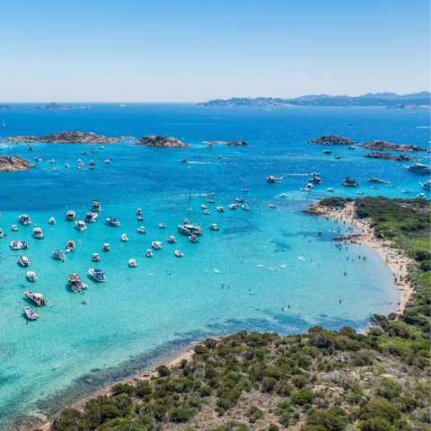 Discover Sardinia's beautiful beaches – the nearest is within walking distance