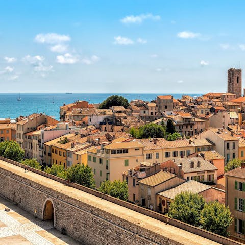 Wander through Antibes Old Town, right on your doorstep