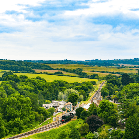 Take a 6-mile journey on the historic Swanage Railway