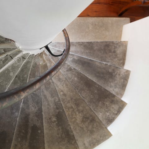 Enjoy the building's unique architectural features