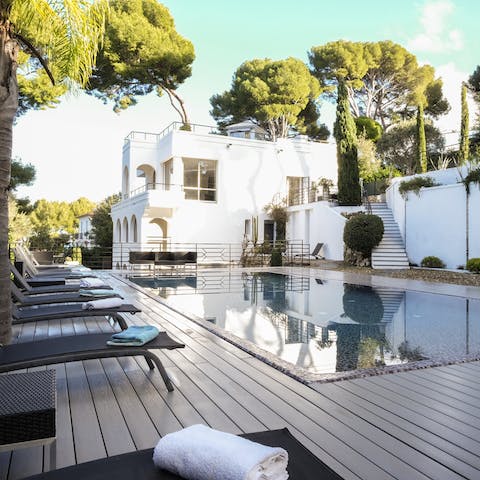 Wake up with a refreshing swim in your private pool