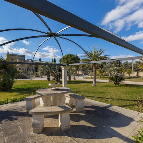Bask in the sunshine and surround yourself with the artful furniture of this home