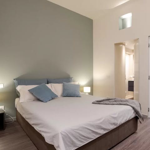 Look forward to falling back into crisp sheets at the end of a busy day