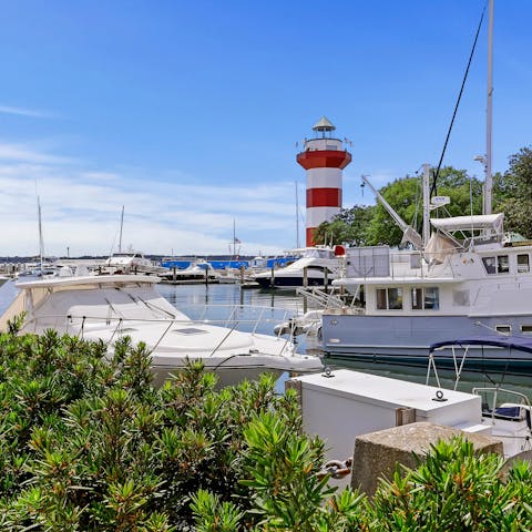 Enjoy leisurely strolls through Harbour Town