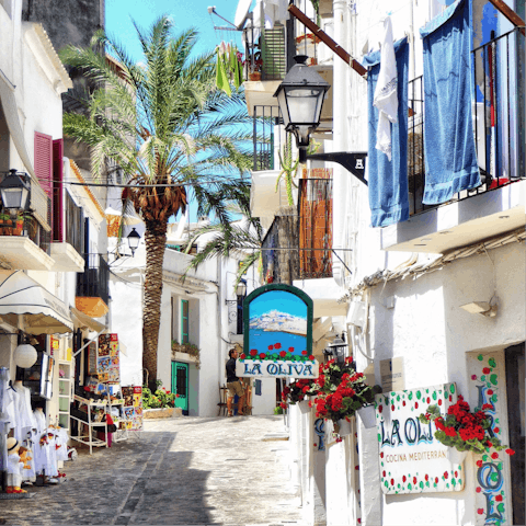 Dine out in Ibiza Town – it's only five minutes away